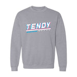 Load image into Gallery viewer, Adult - TENDY Between The Pipes ™ Glitch - Crewneck Pullover Sweater - Grey/Navy
