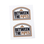 Load image into Gallery viewer, Between The Pipes™ Decals - Die-Cut Vinyl (2pk) FREE Shipping
