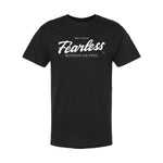 Load image into Gallery viewer, Adult - FEARLESS Between the Pipes™ - Classic T-Shirt - Black/Red/Blue
