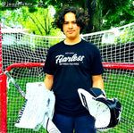 Load image into Gallery viewer, Adult - FEARLESS Between the Pipes™ - Classic T-Shirt - Black/Red/Blue
