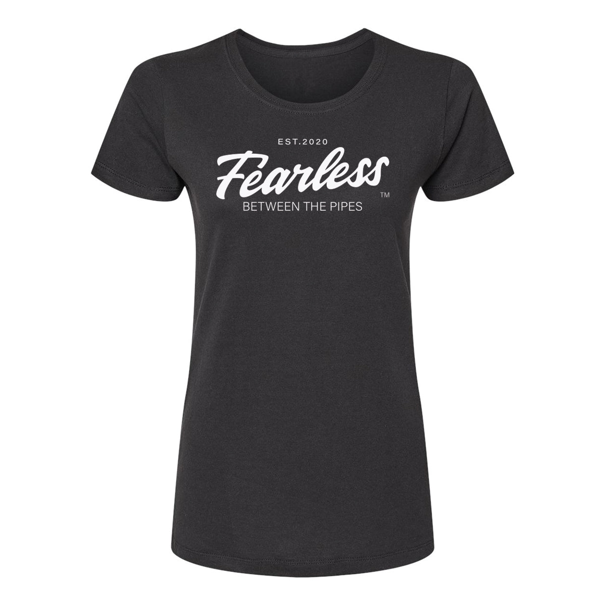 Women's - FEARLESS Between the Pipes™ - Classic T-shirt - Black/Red/Blue
