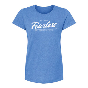 Women's - FEARLESS Between the Pipes™ - Classic T-shirt - Black/Red/Blue