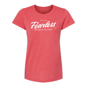 Women's - FEARLESS Between the Pipes™ - Classic T-shirt - Black/Red/Blue