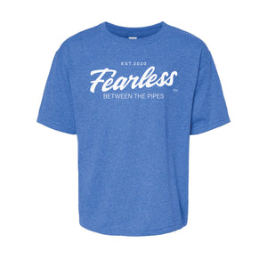 Youth - FEARLESS Between the Pipes™ - Classic T-shirt - Black/Red/Blue