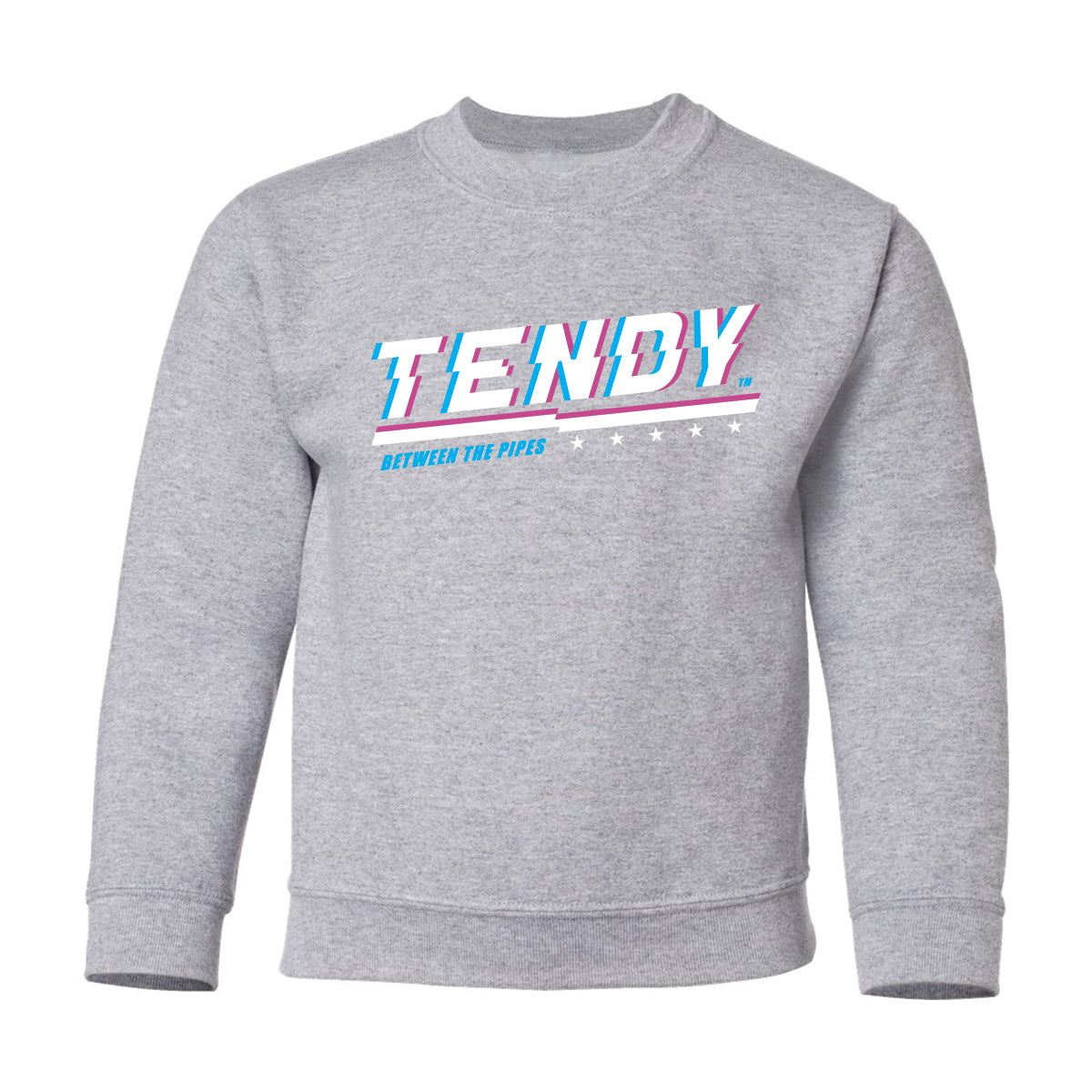 Youth - TENDY Between The Pipes ™ - Crewneck Pullover - Grey/Navy