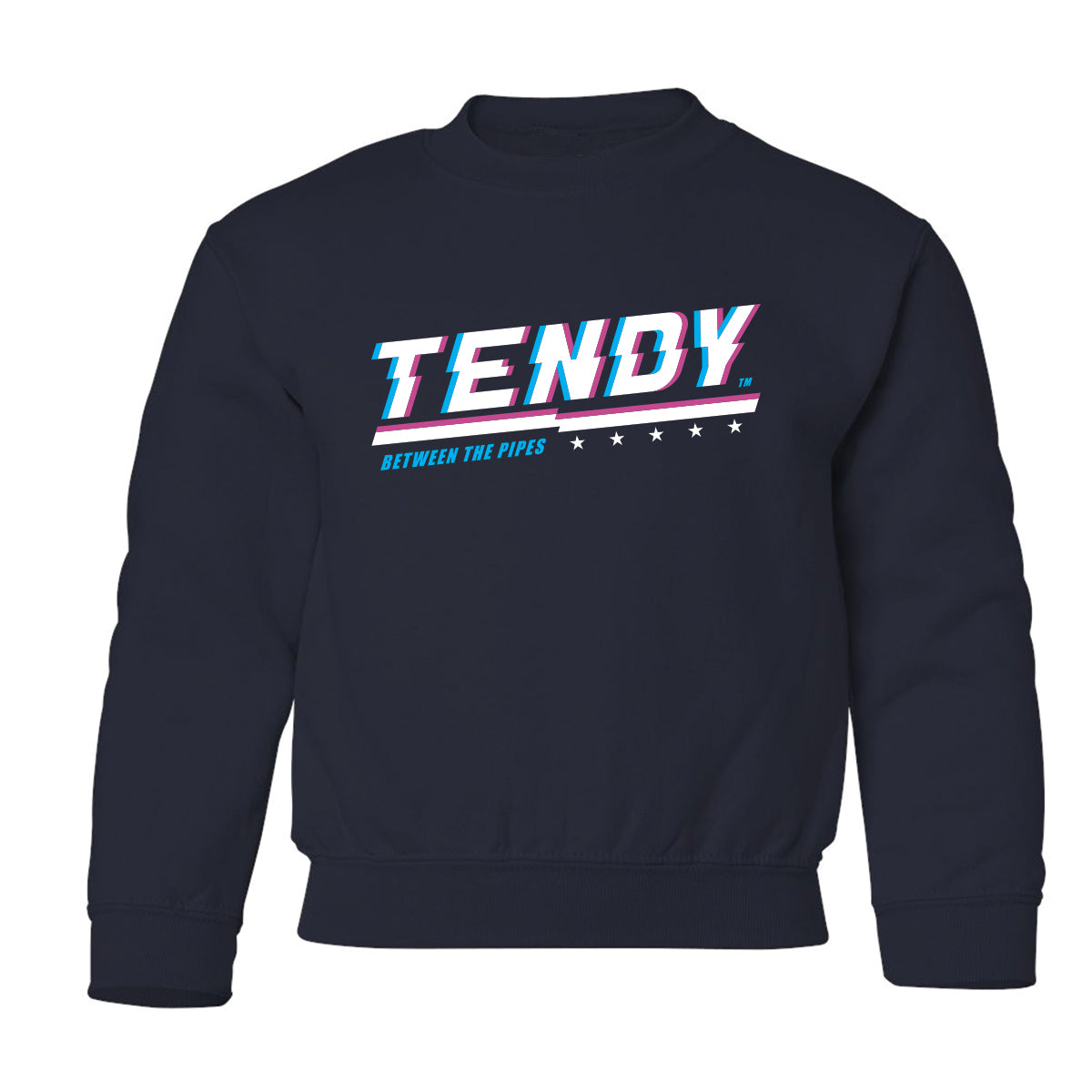 Youth - TENDY Between The Pipes ™ - Crewneck Pullover - Grey/Navy
