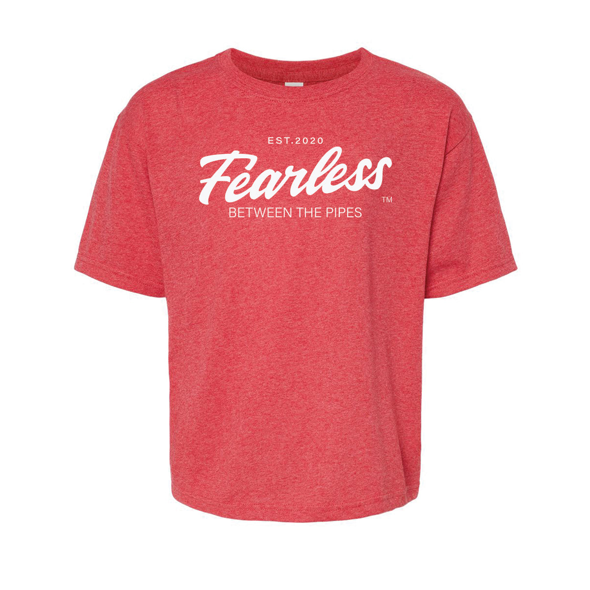 Youth - FEARLESS Between the Pipes™ - Classic T-shirt - Black/Red/Blue