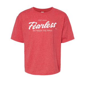 Youth - FEARLESS Between the Pipes™ - Classic T-shirt - Black/Red/Blue